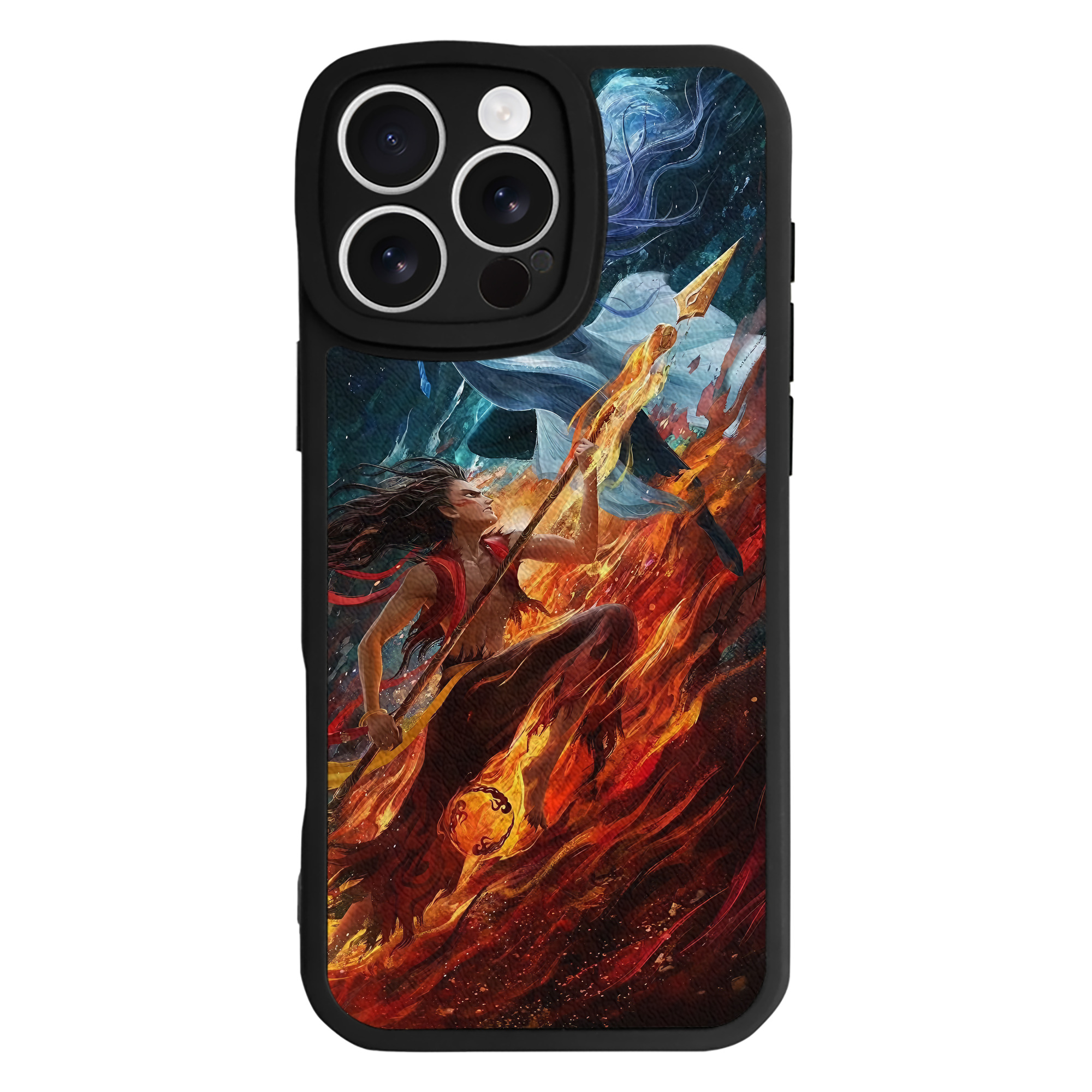 （画像用） Ne Zha 2 ナタ 魔童の大暴れ 【iPhone 16シリーズ対応】シリコンスマホケース（レザー調） 材質：シリコン